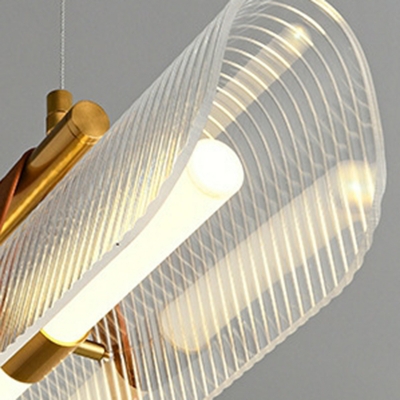 Modern Sleek Metal Island Light with Adjustable Hanging Length