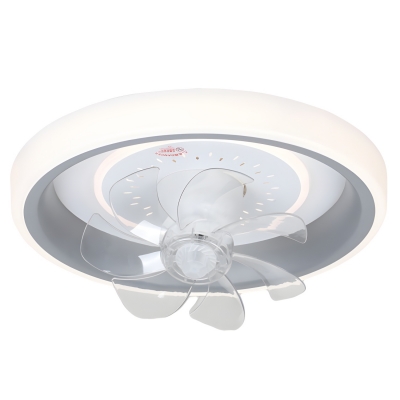 Sleek LED Ceiling Fan with Remote Control and Clear Acrylic Blades Perfect for Modern Spaces