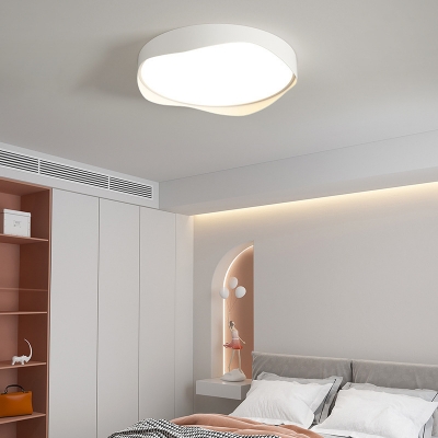 Modern LED Flush Mount Ceiling Light with Acrylic Shade Ideal for Residential Use, Elegant Design