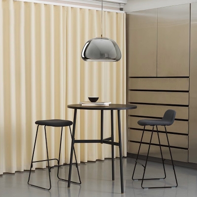 Modern Glass Pendant Light with Adjustable Hanging Length for Living Room