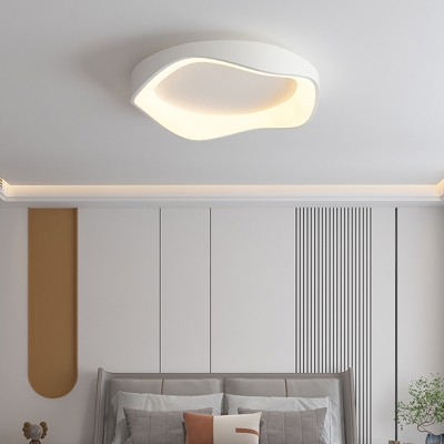 Modern LED Bulb Flush Mount Ceiling Light with Acrylic Shade for Residential Use