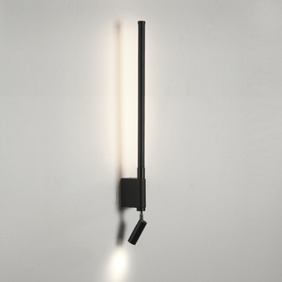 Sleek Modern Metal Wall Lamp with Illuminating LED Light and Acrylic Shade