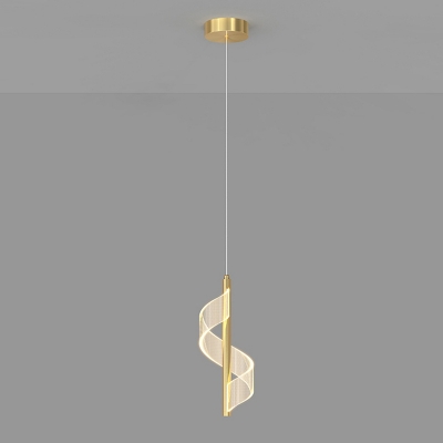 Stylish Modern LED Pendant Light with Adjustable Hanging Length and Acrylic Shade Material