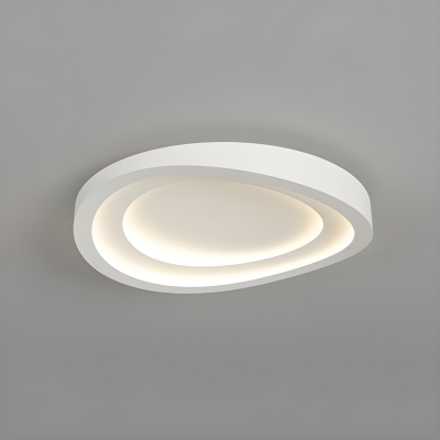 Modern Style Metal Flush Mount Ceiling Light with Acrylic Shade for Residential Use