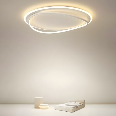 Modern LED Bulb Metal Flush Mount Ceiling Light with 1 Light for Residential Use
