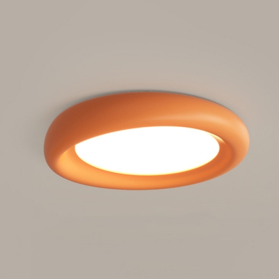 Modern LED Flush Mount Close-to-Ceiling Light with Adjustable Color Temperature and Dimming