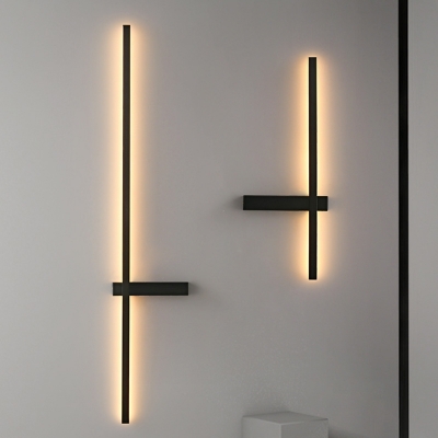 Modern LED Metal Wall Sconce with Plastic Shade for Living Room
