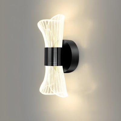Modern Metal LED Wall Sconce with Acrylic Shade for Contemporary Home Decor