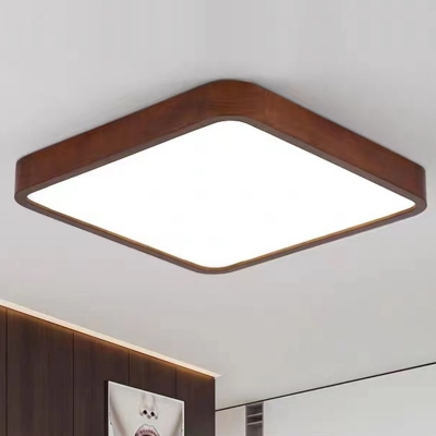Modern Wood Flush Mount Ceiling Light with Ambient Lighting for a Warm and Cozy Atmosphere