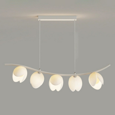 Modern Resin Metal Island Light Pendant with Adjustable Hanging Length