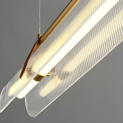 Modern Ambiance Island Light with Adjustable Length and Acrylic Shade
