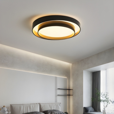 Modern Metal LED Bulbs Flush Mount Ceiling Light with Acrylic Shade