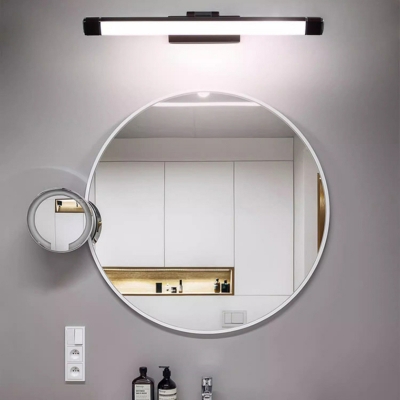 Coffee Metal Vanity Light with Plastic Ambient Shade for Bathroom