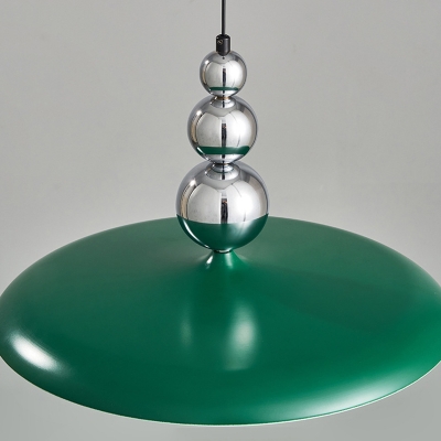 Modern Metal Pendant Light with Adjustable Hanging Length and LED Bulbs