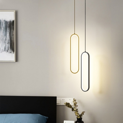 Modern Metal Pendant with LED Bulbs and Adjustable Hanging Length for 35-40 Women