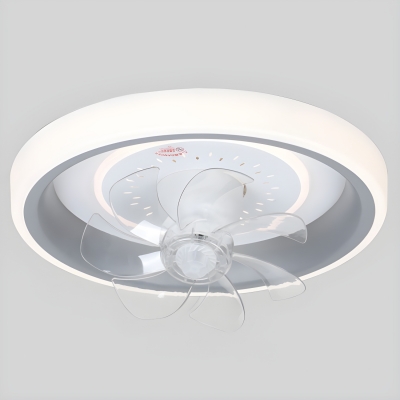 Sleek LED Ceiling Fan with Remote Control and Clear Acrylic Blades Perfect for Modern Spaces