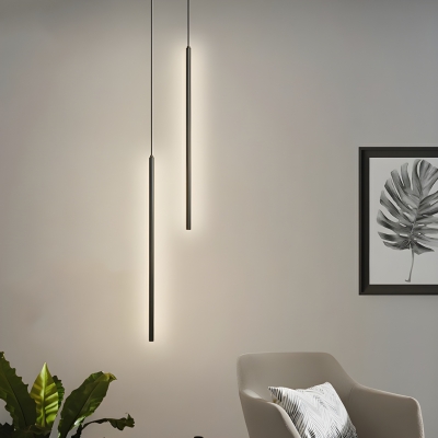 Modern Cord Mounted LED Pendant with Adjustable Makeup-Friendly Third Gear Lighting