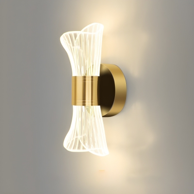 Modern Metal LED Wall Sconce with Acrylic Shade for Contemporary Home Decor