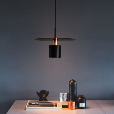 Modern Metal Pendant Light with Iron Shade and Adjustable Cord for Direct Wired Electric Use
