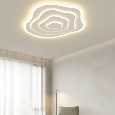 Modern LED Bulbs Flush Mount Ceiling Light in Metal for Residential Use