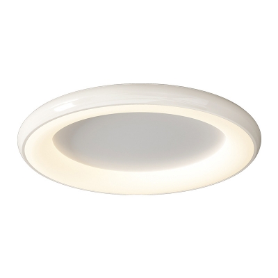 Modern LED Bulbs Metal Flush Mount Close To Ceiling Light with Ambient Acrylic Shade