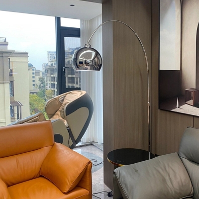 Sleek Adjustable-Height Steel LED floor lamp for Modern Non-Residential Spaces