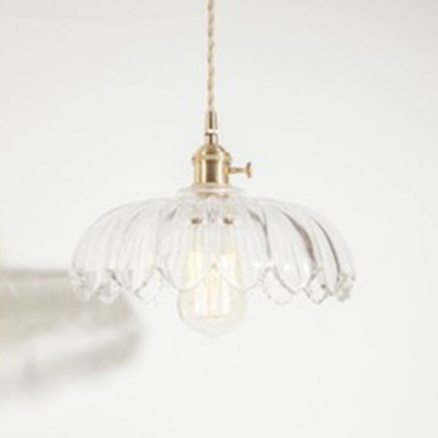Modern LED Pendant Light with Adjustable Hanging Length - Elegant Metal Design with Glass Shade