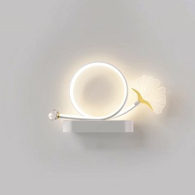 Sleek Metal LED 1-Light Wall Sconce with Energy-saving Acrylic Shade