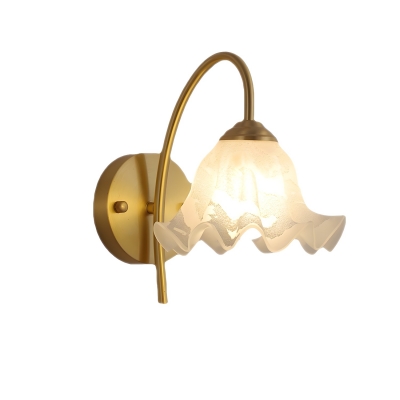 Modern Metal Wall Sconce with Downward Shade - Ideal for Residential Use