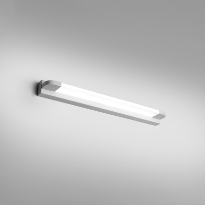 Sleek Metal LED Vanity Light in Modern Style with White Ambient Shade