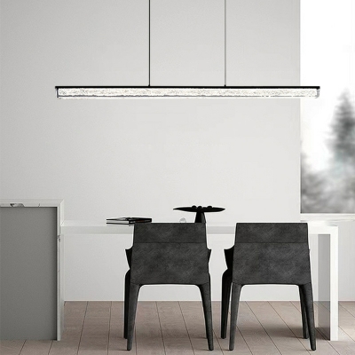 Stylish Modern Island Light with Resin Shade and Dimmable LED