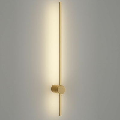 Sleek Metal LED Wall Sconce with Aluminum Shade, Modern Style