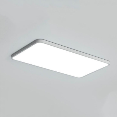 Modern 1-Light LED Flush Mount Ceiling Light with White Acrylic Shade