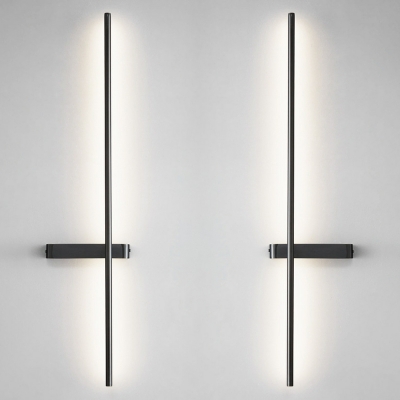 Modern Metal LED Wall Lamp with Adjustable 3 Light Colors and Dimming Feature