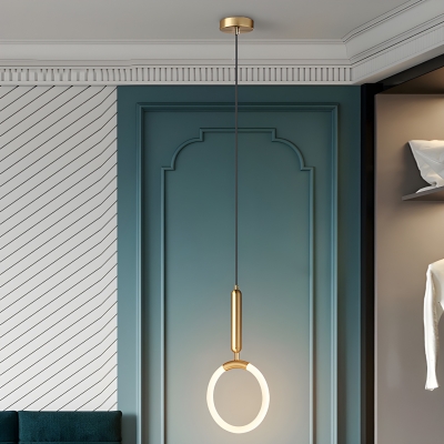 Modern Metal Pendant Light - Adjustable Hanging Length with Acrylic Shade
