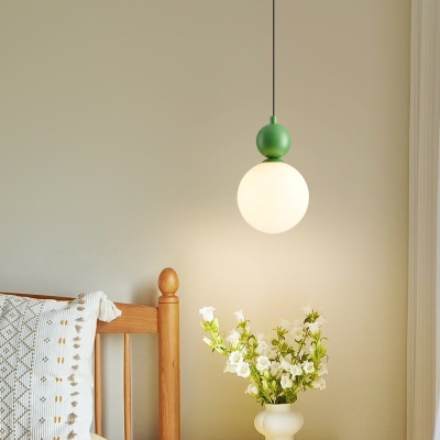 Minimalist Metal Pendant Light with Glass Shade and Adjustable Hanging Length