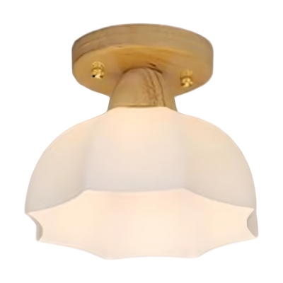 Modern Down White Shade Hanging Ceiling Light with  LED / Incandescent / Fluorescent Options