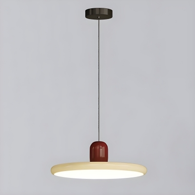 Modern Metal Pendant Light with Cord Mounting and Acrylic Shade