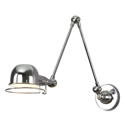 Elegant Modern Metal 1-Light Wall Lamp with Adjustable Touch Switch