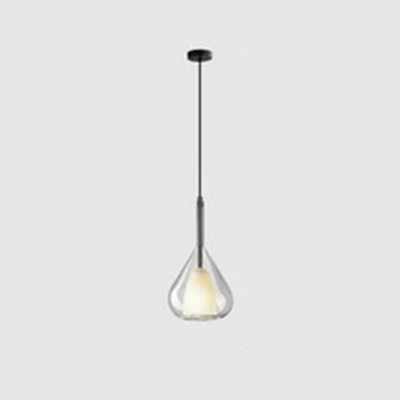 Elegant White Glass Pendant with Adjustable Hanging Length for Residential Use