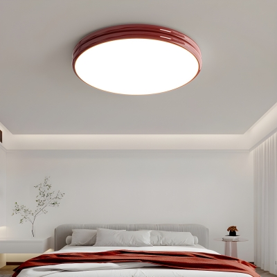 Modern Metal LED Bulb Flush Mount Ceiling Light with Acrylic Shade