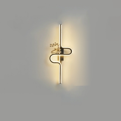 Contemporary LED Wall Sconce with a Modern Metal Design for Living Room