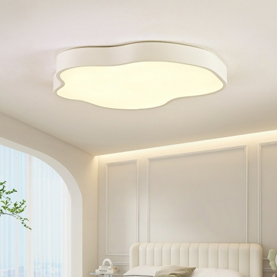 Fashionable White LED Flush Mount Cloud Ceiling Light for Stylish Interiors
