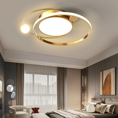 Metal Flush Mount Ceiling Light with LED Bulbs Perfect for Residential Use