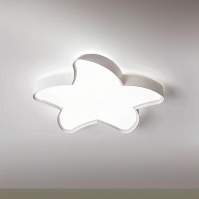 Modern Metal LED Ceiling Light with Ambient Acrylic Shade for Residential Use
