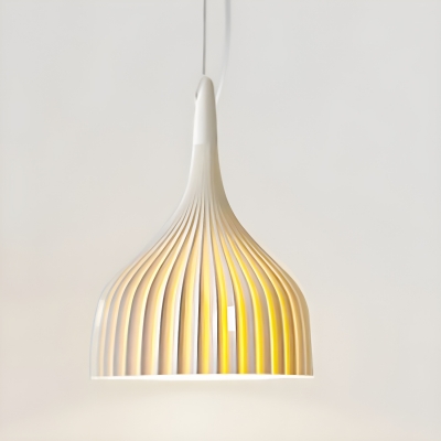 Modern Metal Pendant with Adjustable Hanging Length, LED Light Included