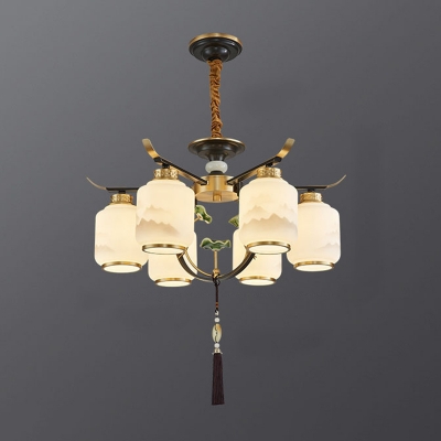 Unique Modern Chandelier with Bright LED Lighting and Adjustable Hanging Length