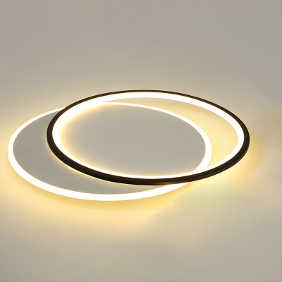 Modern LED Flush Mount Ceiling Light with Acrylic Shade - Perfect for Any Room