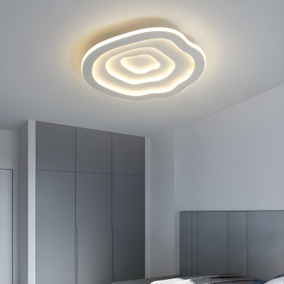 Modern LED Flush Mount Ceiling Light with Acrylic Shade Perfect for Residential Use