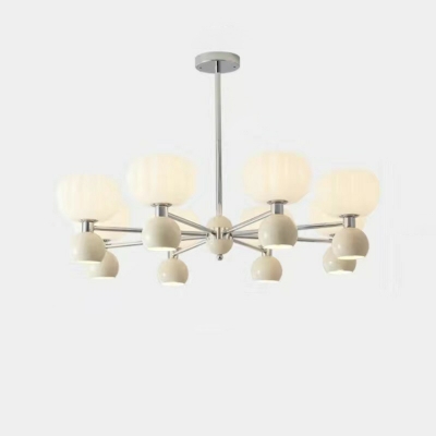 Trendy Elegant Drum Chandelier with 2 Tiers and White Acrylic Shade for Modern Homes